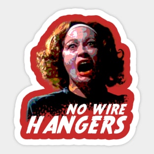 No wire hangers Sticker